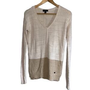 Lauren Ralph Lauren Sweater Women XS Two Tone Knit *
